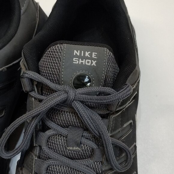 Nike Shox NZ Dark Gray 378341-059 NuBuck Upper Athletic Shoes Mens 12 Cushioned - Picture 8 of 9